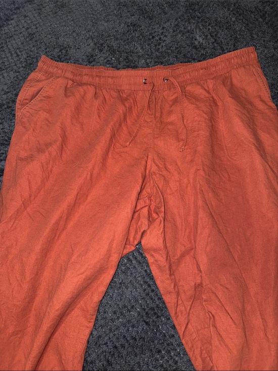 Amazon Essentials Pants - Amazon Essentials Women's Ankle Drawstring Pants in Rust